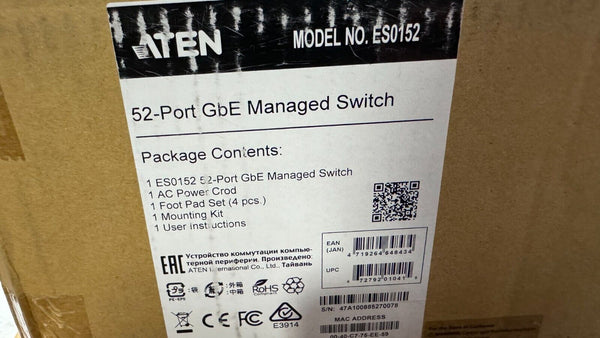 ATEN ES0152: 52-Port GbE Managed Switch