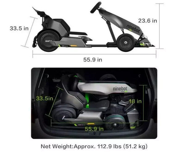 NEW Segway Ninebot Electric GoKart Pro Outdoor Race Pedal Go Kart for Adults