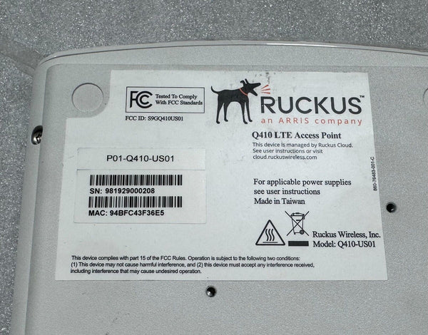 Ruckus LTE P01-Q410-US01 Wireless Q410 LTE Access Point .