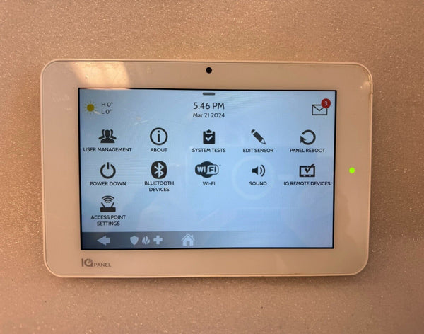 Qolsys IQ Panel 2+ QS9201-5208-840 PowerG 345MHz  LTE - Working