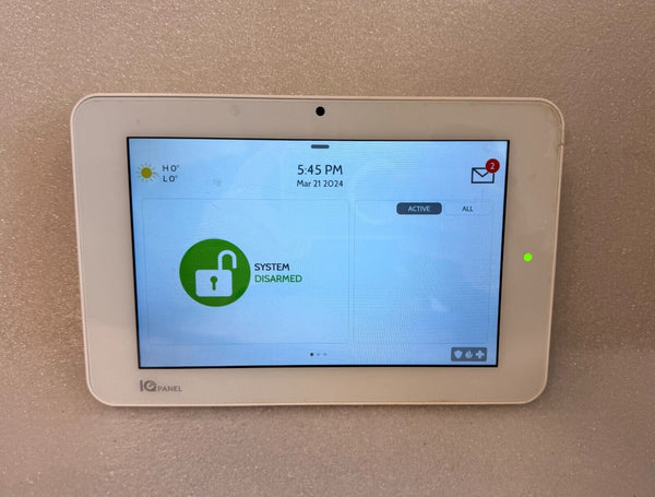 Qolsys IQ Panel 2+ QS9201-5208-840 PowerG 345MHz  LTE - Working