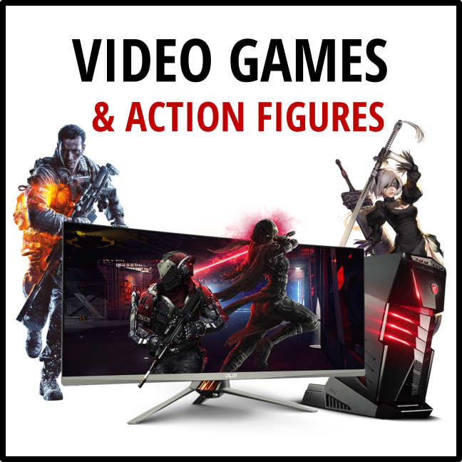 video-games & action figures