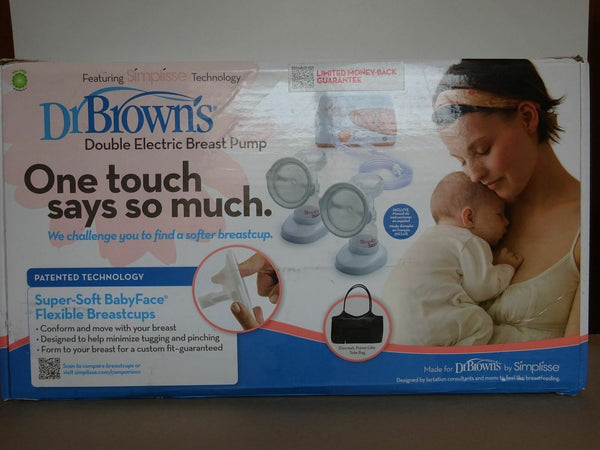 Dr Brown's Simplisse electric double breast pump accessories & bag