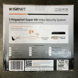 Wisenet SDH-C84085BF 5MP 8CH 8Camera Video Security System